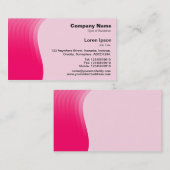 Wave Margin v2 - Neon Red Visitenkarte (Vorne/Hinten)