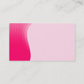 Wave Margin v2 - Neon Red Visitenkarte (Rückseite)