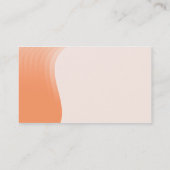 Wave Margin V2 - Peach Visitenkarte (Rückseite)