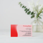 Wave Margin v2 - Red Visitenkarte (Stehend Vorderseite)