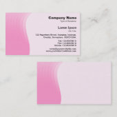 Wave Margin v2 - Rosa Visitenkarte (Vorne/Hinten)