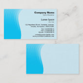 Wave Margin v2 - Sky Blue Visitenkarte (Vorne/Hinten)