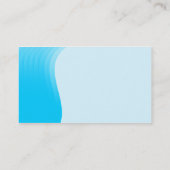 Wave Margin v2 - Sky Blue Visitenkarte (Rückseite)