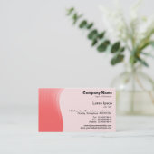 Wave Margin v2 - Tropisch rosa Visitenkarte (Stehend Vorderseite)