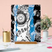 Wave Mechanism – Abstract Custom 11" x 14" Acrylic Acrylschild (Hochzeit)