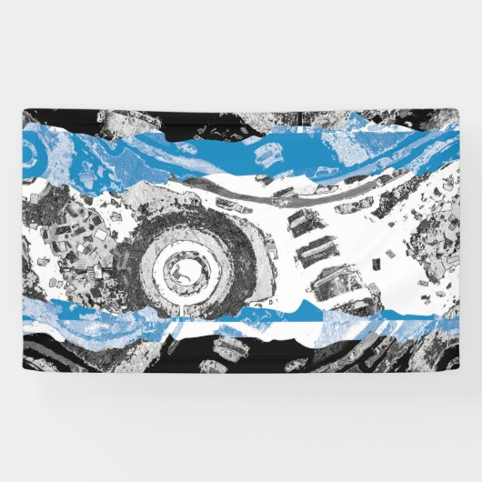 Wave Mechanism – Abstract Vinyl Banner (3' x 5') (Horizontal)