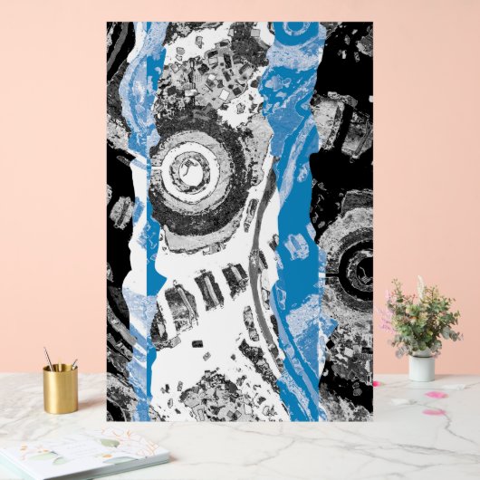 Wave Mechanism – Custom 24" x 36" Acrylic Sign Acrylschild (Hochzeit)