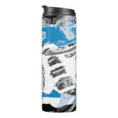 Wave Mechanism – Custom Chiffon Scarf (40" x 40", Thermosbecher (Nach rechts gedreht)