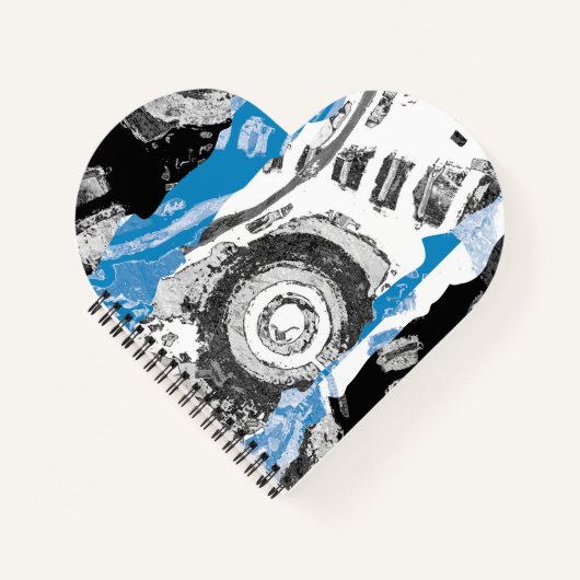 Wave Mechanism – Custom Spiral Notebook 8.5" x 11 Notizblock (Vorderseite)