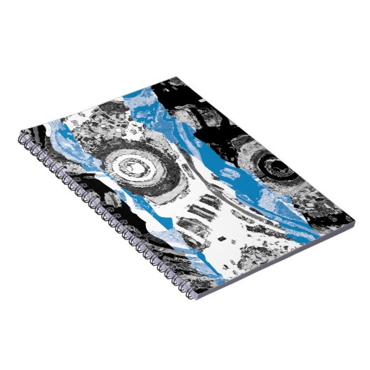 Wave Mechanism – Custom Spiral Photo Notebook (8.5 Notizblock (Rechte Seite)