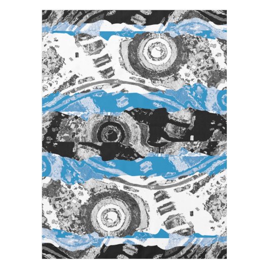 Wave Mechanism – Custom Tablecloth (52" x 70") Tischdecke (Vorderseite)