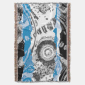 Wave Mechanism – Custom Throw Blanket (50" x 60") Decke (Vorderseite Vertikal)