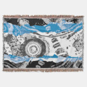 Wave Mechanism – Custom Throw Blanket (50" x 60") Decke (Vorderseite)
