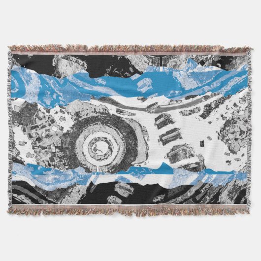 Wave Mechanism – Custom Throw Blanket (50" x 60") Decke (Vorderseite)