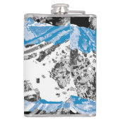 Wave Mechanism – Custom Vinyl Wrapped Flask  Flachmann (Rückseite)