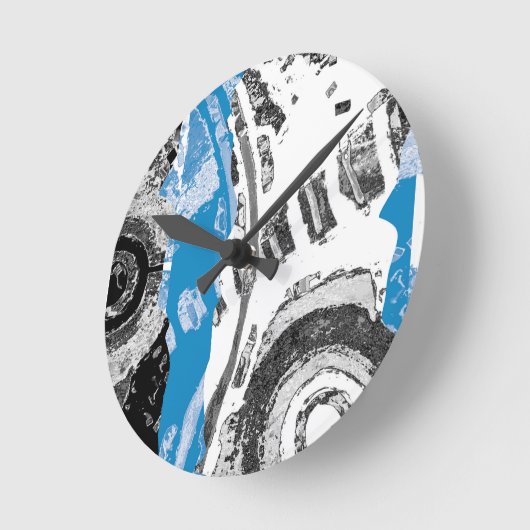 Wave Mechanism – Custom Wall Clock (10.75", Round Runde Wanduhr (Winkel)