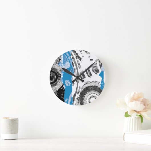 Wave Mechanism – Custom Wall Clock (10.75", Round Runde Wanduhr (Zuhause)