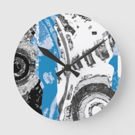 Wave Mechanism – Custom Wall Clock (10.75", Round Runde Wanduhr