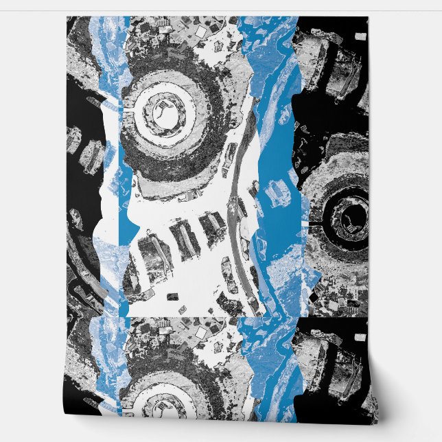 Wave Mechanism – Custom Wallpaper (2' x 4') Tapete (Abrollen)