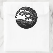 Wave Mon Aufkleber 7,62 cm (Tasche)