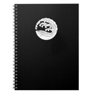 Wave Mon Notizbuch Schwarz Notizblock