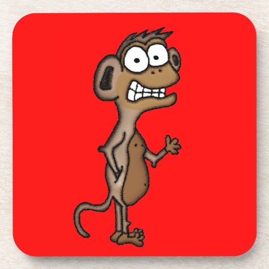 Wave Monkey Getränkeuntersetzer (Vorderseite)