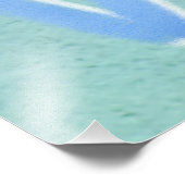 Wave: Mops Surfer Illustration Fotodruck (Ecke)