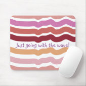 Wave Mouse Pad Mousepad (Mit Mouse)