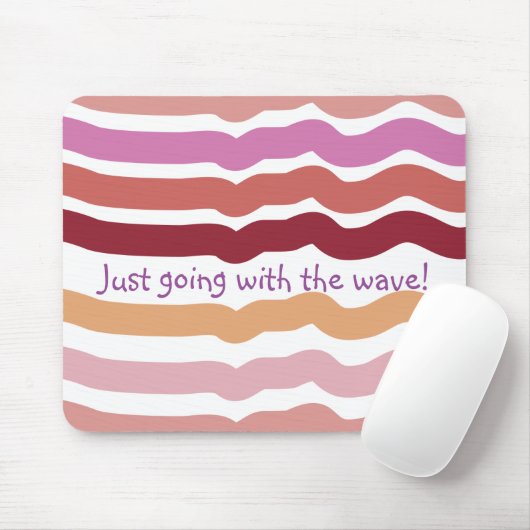 Wave Mouse Pad Mousepad (Mit Mouse)