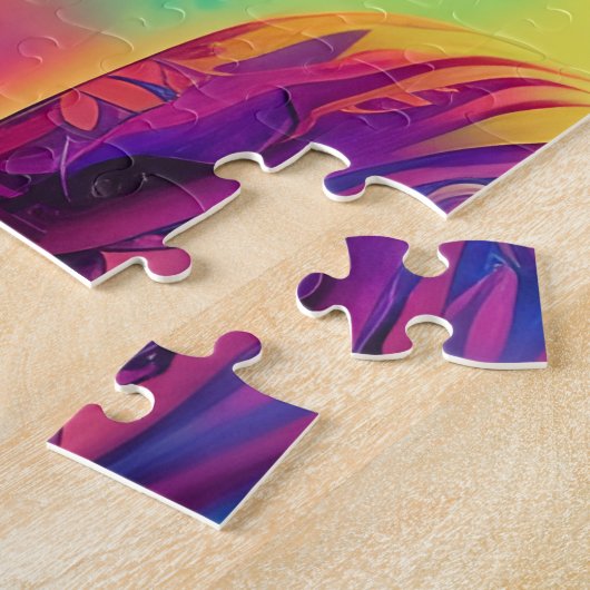 Wave music, der 80er stilisierte Surreallandschaft Puzzle (Seite)