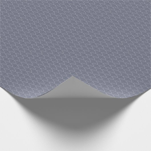 Wave Muster traditionelles japanisches Design Geschenkpapier (Ecke)