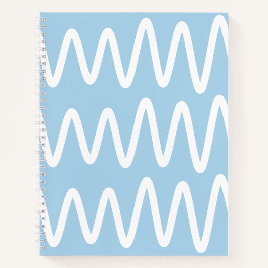 Wave No. 3 - Notebook (Dusty Blue) Notizblock (Vorderseite)
