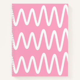 Wave No. 3 - Notebook (Flamingo Pink) Notizblock