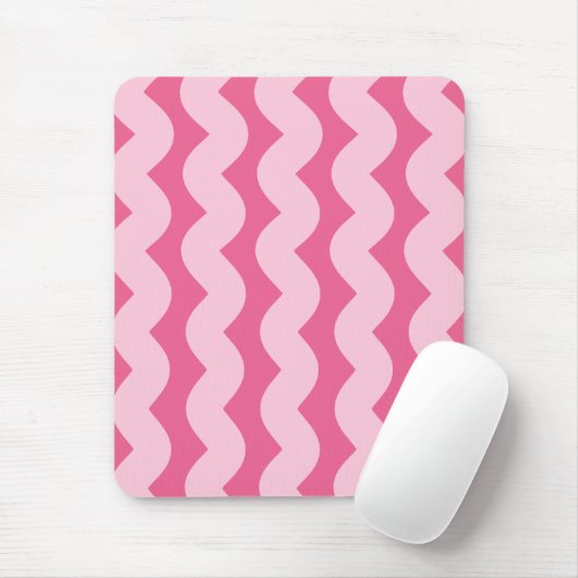 Wave No. 4 - Mouse Pad (Hot Pink) Mousepad (Mit Mouse)