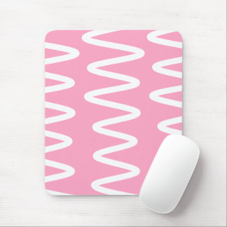 Wave No. 6 - Mouse Pad (Flamingo Pink) Mousepad