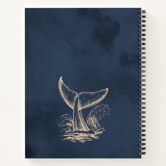 Wave Notebook – Ocean-Inspired Journal for Notes Notizblock (Rückseite)