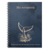 Wave Notebook - Ocean Inspiriert Journal for Notes Notizblock (Vorderseite)