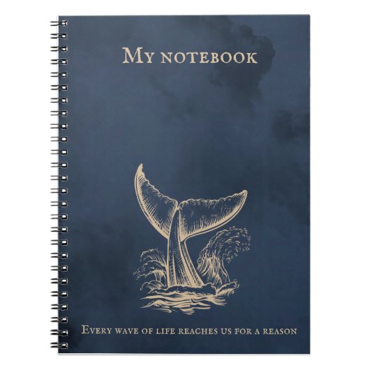 Wave Notebook - Ocean Inspiriert Journal for Notes Notizblock (Vorderseite)