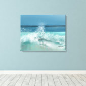 Wave Ocean Scene Blue Sky Beach Dekoration Leinwanddruck (Insitu (Holzboden))