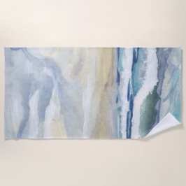 Wave Ocean Watercolor Beach Wohngestaltung Strandtuch