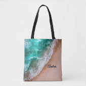 Wave on Sandy Beach Personal Tasche (Vorderseite)