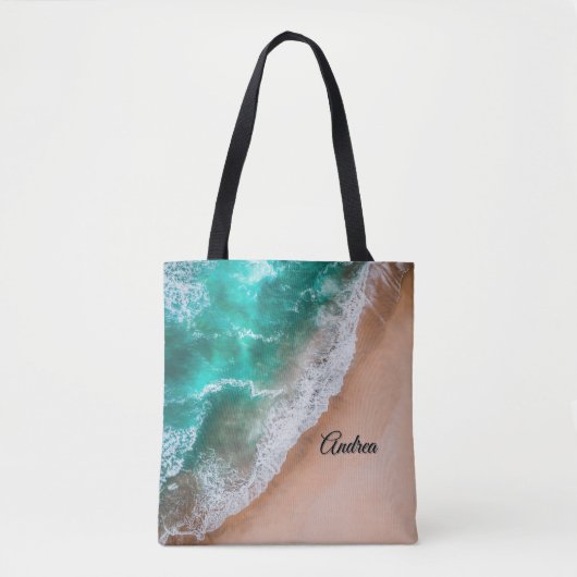 Wave on Sandy Beach Personal Tasche (Vorderseite)