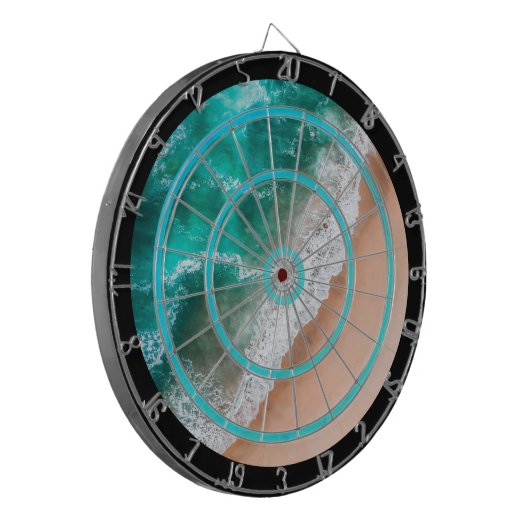 Wave on Sandy Beach Regulation Dartscheibe (Vorderseite Links)