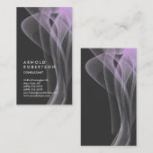 Wave Pattern Abstract Design Trendy Einzigartig Visitenkarte (Vorne/Hinten)