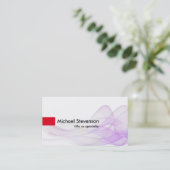 Wave Pattern Abstrakt Modern Einzigartiger Berater Visitenkarte (Stehend Vorderseite)