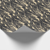 Wave Pattern Küstenstil Geschenkpapier (Ecke)