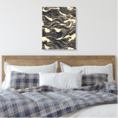 Wave Pattern Küstenstil Leinwanddruck (Insitu (Schlafzimmer))