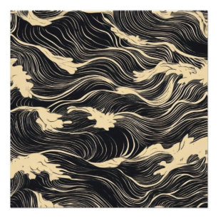 Wave Pattern Küstenstil Poster