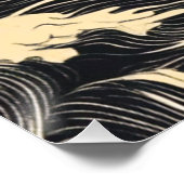 Wave Pattern Küstenstil Poster (Ecke)