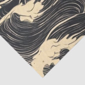 Wave Pattern Küstenstil Seidenpapier (Detail)